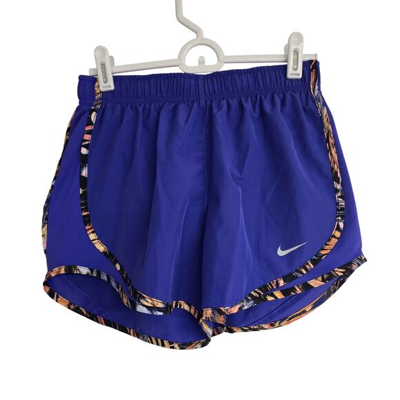 Women's Nike Dri-Fit Blue w/ Colorful Trim Athletic Running Shorts | Size XS - Picture 1 of 8